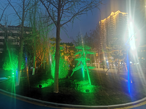 街心公園，景觀燈